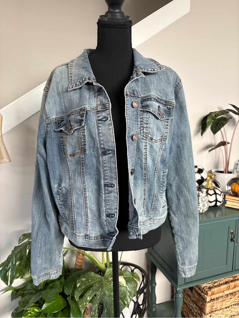 Maurices Light Blue Denim Jacket for Women